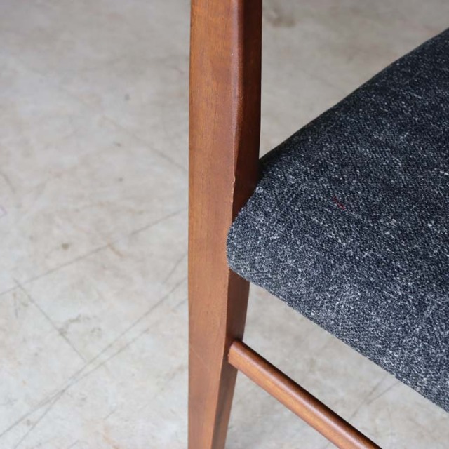 英国ヴィンテージチーク古木ダイニングチェア/椅子イス/モダン(92-259