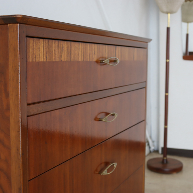 4段チェスト・たんす収納【ウォールナット】 商品番号【020002