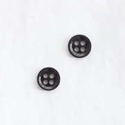 9mm黒蝶貝ボタン｜シェルボタンの卸通販 《タカシマ》