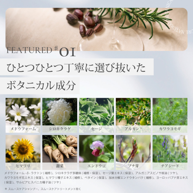 メール便利用可】ピュアナチュラルボタニカル｜スムースケアシャンプー