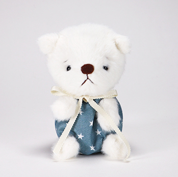 pom pom Bear しろくま デニムスター