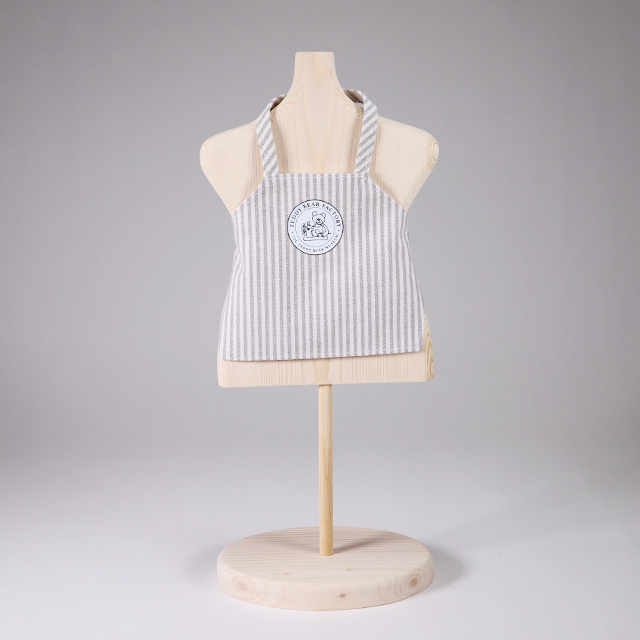 テディベア・ファクトリー ロゴ入りオリジナルベージュストライプ