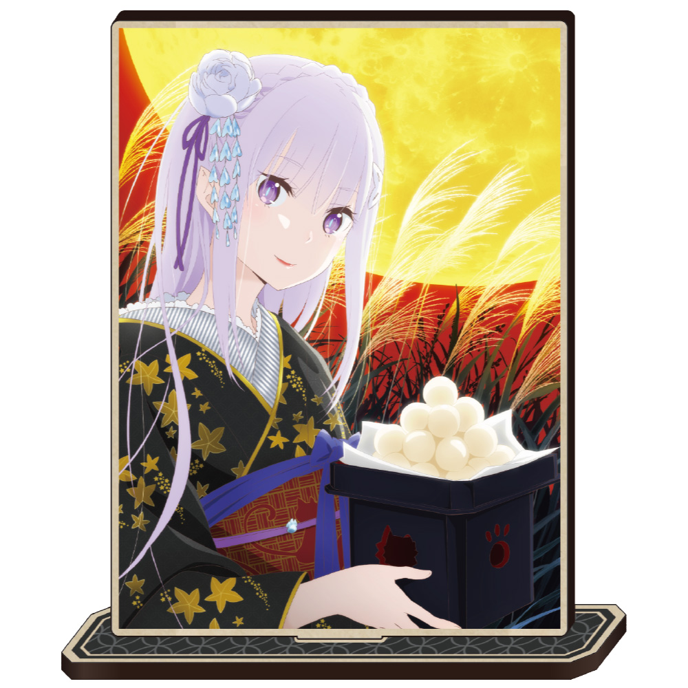 Re:ゼロから始める異世界生活 アクリルコースター エミリア&パック