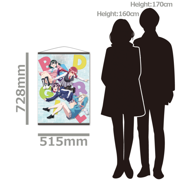 ばっどがーる B2タペストリー 優&亜鳥&涼&るら キービジュアルver.