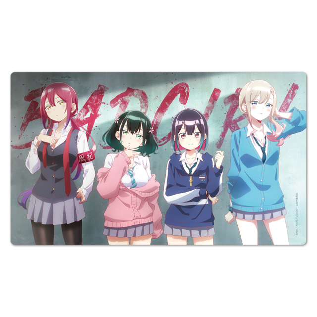 ばっどがーる キャラクターラバーマット 優&亜鳥&涼&るら ティザー