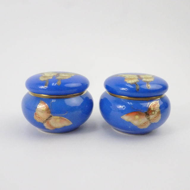 オールドノリタケ 蝶が舞う青地 ヴァニティセット ドレッサーセット