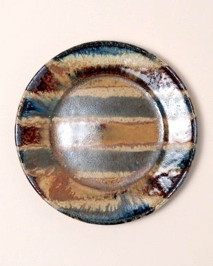 大沼道行 二彩リム皿（M）
