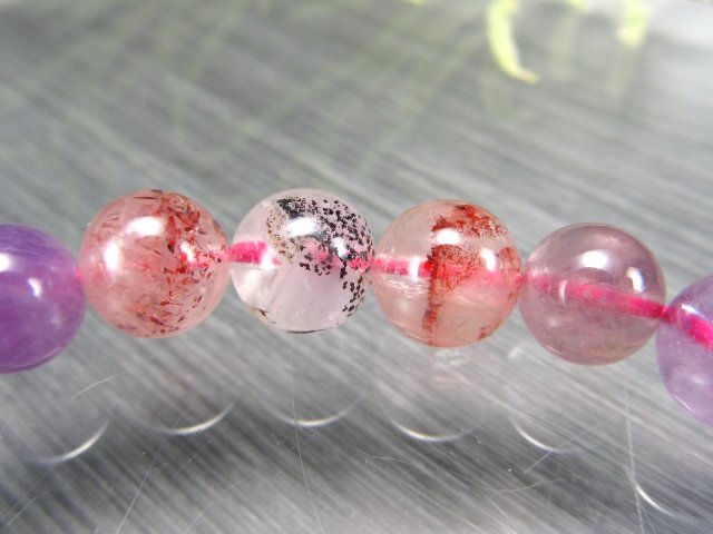 3A+ スーパーセブン ブレスレット 約7.5mm-8mm×25珠 7つのパワーを持つ