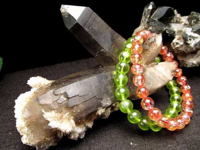 黒水晶 モリオン &スモーキークォーツ 煙水晶 クラスター原石 1個売り