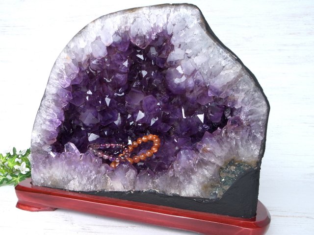 S級！ アメジスト ドーム 専用台座付き 高さ 28cm 重さ 15.65kg 風水