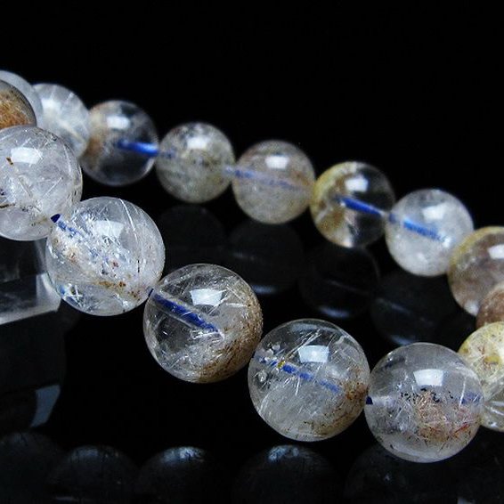 ホワイトガーデンファントムクォーツ ブレスレット 14mm [t239-3165]