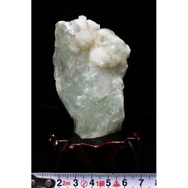 フローライト共生水晶カルサイト 原石[T768-214]