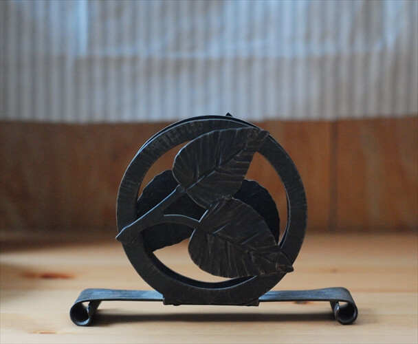 ドイツから リーフデザインのレター ナプキンホルダー ヴィンテージ