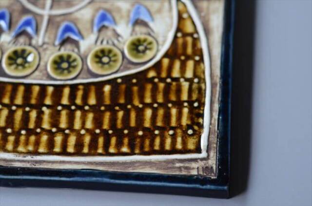 リサラーソン UNIK SKEPP 陶板 Lisa Larson ユニック バイキング 船