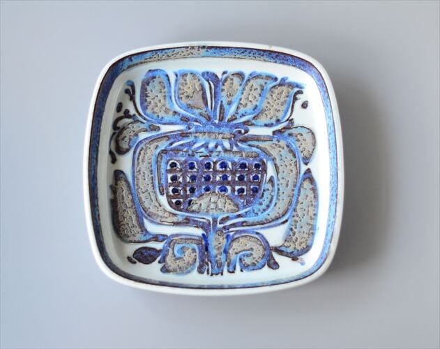 Royal Copenhagen Fajance Tenera スクエアトレー 17cm プレート Kari