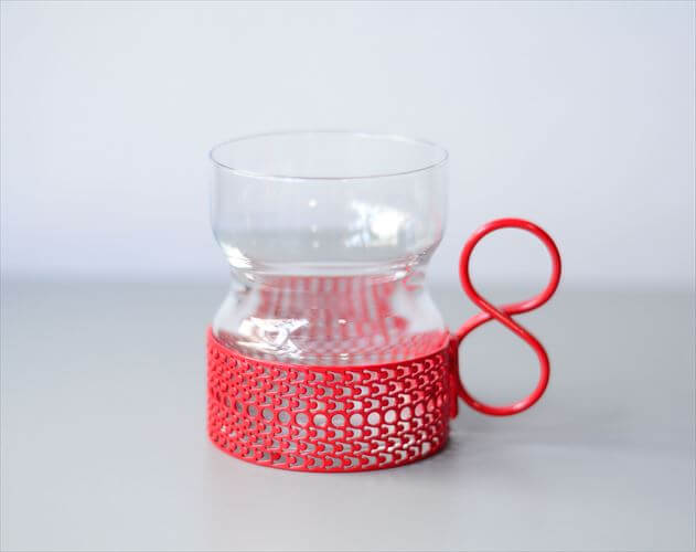 iittala イッタラ Tsaikka ツァイッカ グラスカップ クリア×レッド