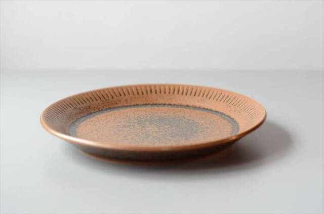 デンマーク製 KNABSTRUP Noddebo ブラウン 17.5cm プレート お皿 ナブ