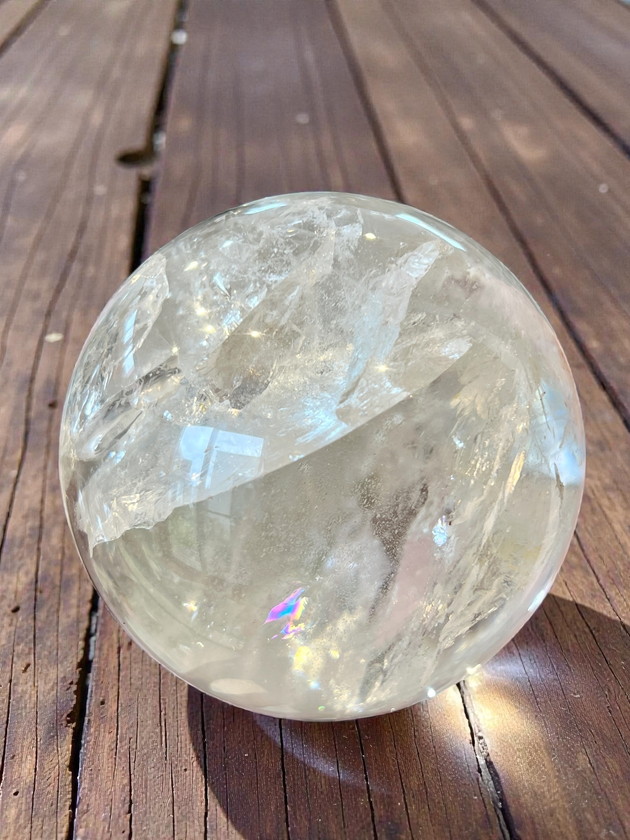 ブラジル・バイア・アレグリ鉱山産レムリアンシード・スフィア LEM306