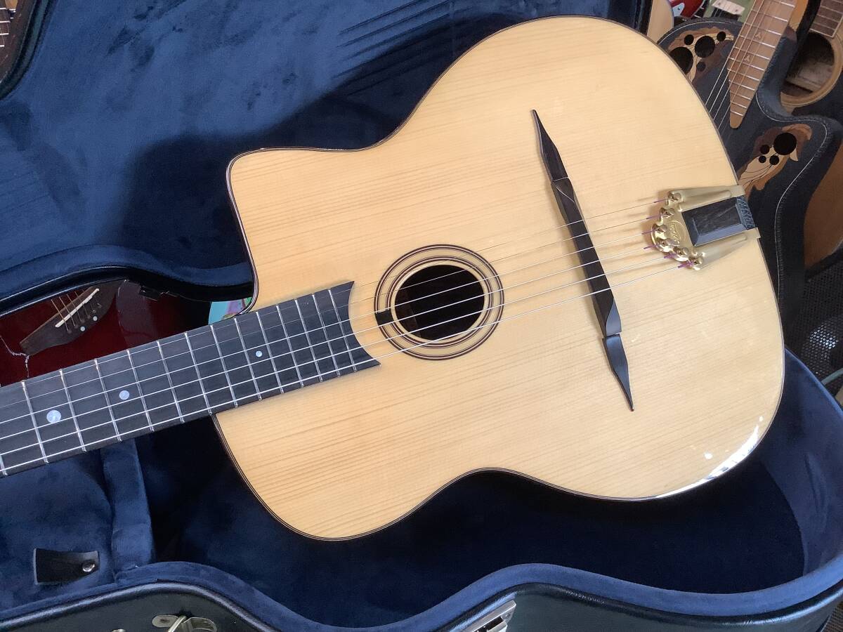 Aria MM-100/O Maccaferri TYPE Gipsy Jazz Guitar マイク搭載