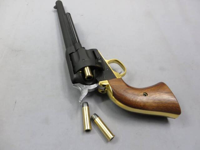 マルシン】コルトSAA.45 キャバルリー ブラススタイル HW 木製グリップ