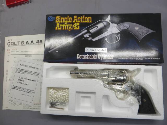 タナカ】コルト SAA.45 DC シビリアン ニッケルモデル