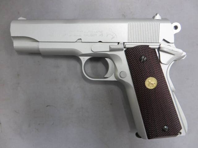 MGC】 コルト コンバットコマンダー オールシルバー モデルガン