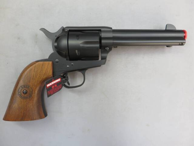 東京マルイ】SAA.45 シビリアン ブラック エアーリボルバーPRO・木製