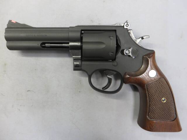 マルシン】S&W M586 ブラック HW 木製グリップ仕様 Xカートリッジ