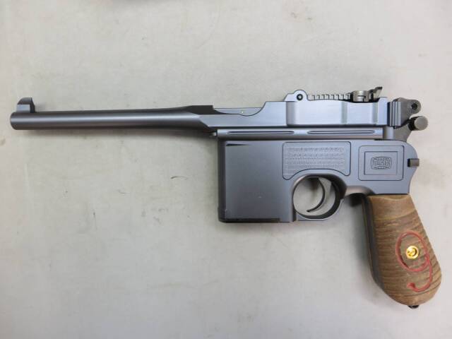 Action】モーゼル C96 RED9 ブルースチール ダミーカート モデルガン