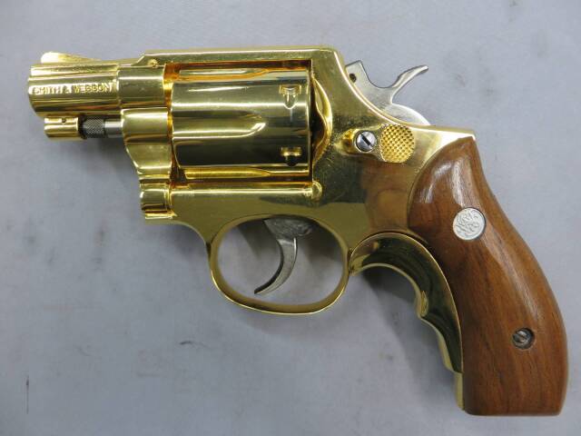 コクサイ】 S&W M10 2in スタンダード・木製グリップ 24K SMG・金属