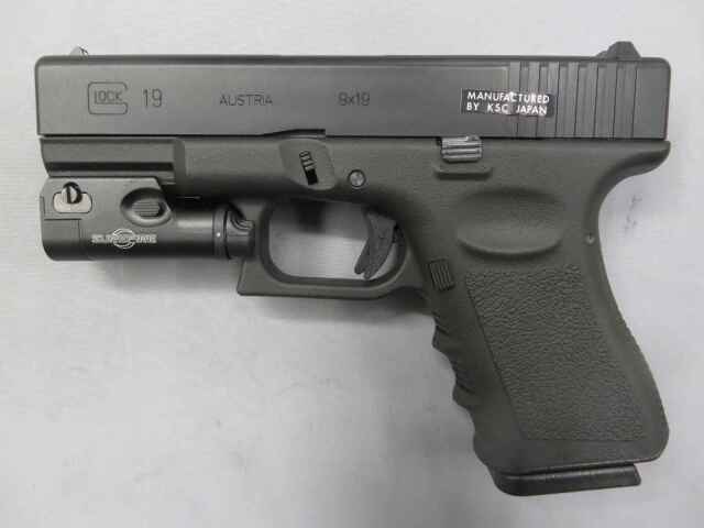 KSC】グロック19 フレイムHW G19 / シュアファイア レプリカ XC1