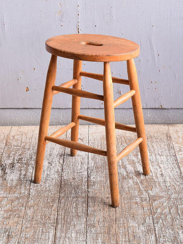 イギリス アンティーク家具 木製 スツール 椅子 11547