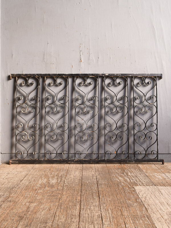 イギリスアンティーク アイアンフェンス ゲート柵 ガーデニング 12768