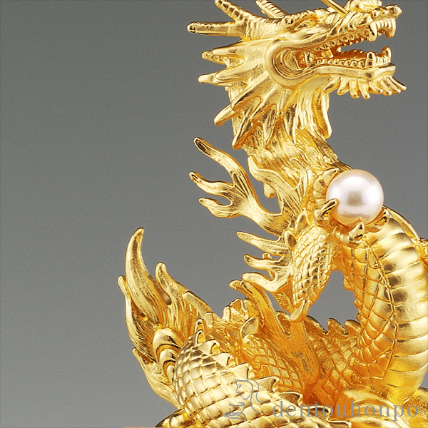 送料無料】 純金 瑞雲昇龍 D 55g / 光則（金工芸） 高級 コレクション