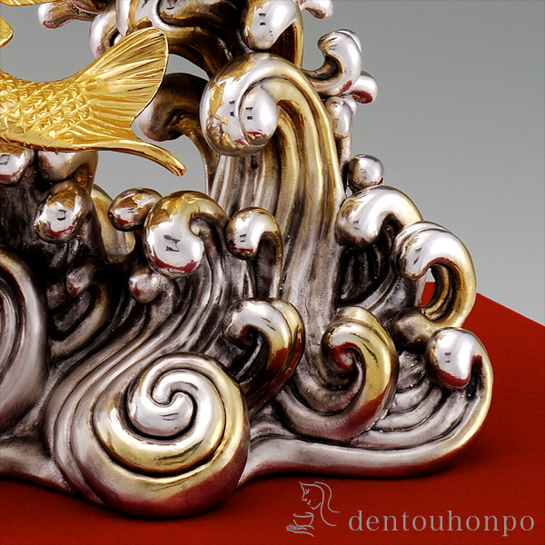 送料無料】 純金 昇鯉 120g / 光則（金工芸） 高級 コレクション 美術