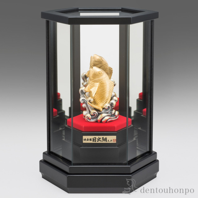 送料無料】 純金 目出鯛 B 純金12g / 高級 コレクション 美術品 工芸品