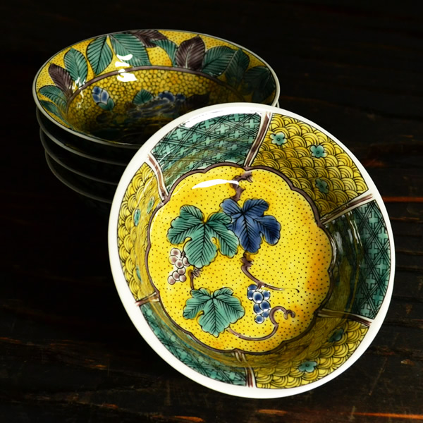 送料無料】 小鉢揃 吉田屋絵変り 4号 5個セット / 和食 セット