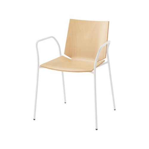 内田洋行 ミーティングチェア Hazel(ヘーゼル) メタリックグレイ脚 布