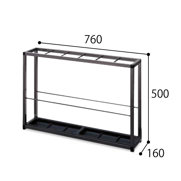 コクヨ KOKUYO 傘立て カサタテ フレームタイプ スチール 薄型 24本用