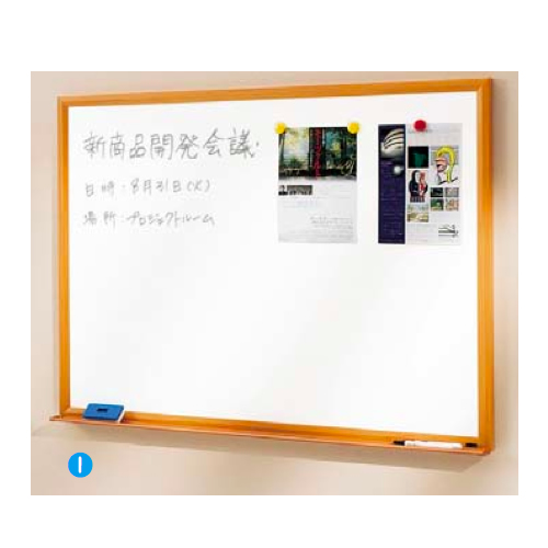 内田洋行 内田洋行 UCHIDA 木目フレームボード 3×6型 ホワイトボード