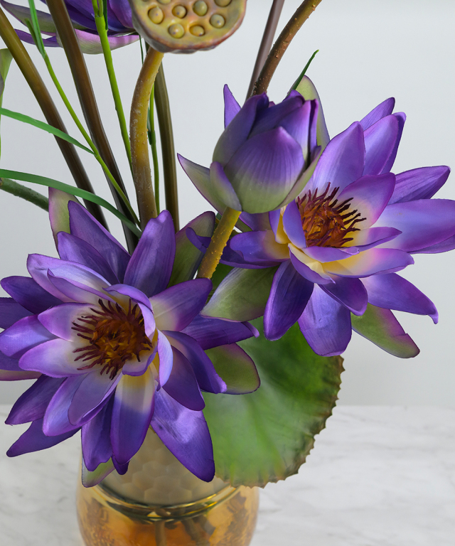 ロータス4L24-pu アートフラワー アーティフィシャルフラワー ギフト