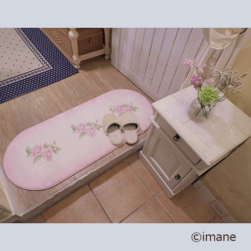 ご予約商品】イマン ダイアナローズ ふわふわシャギーマット ロング