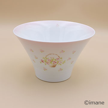 イマンローズバスケットプチボール陶器＆プティクリームスプーン琺瑯