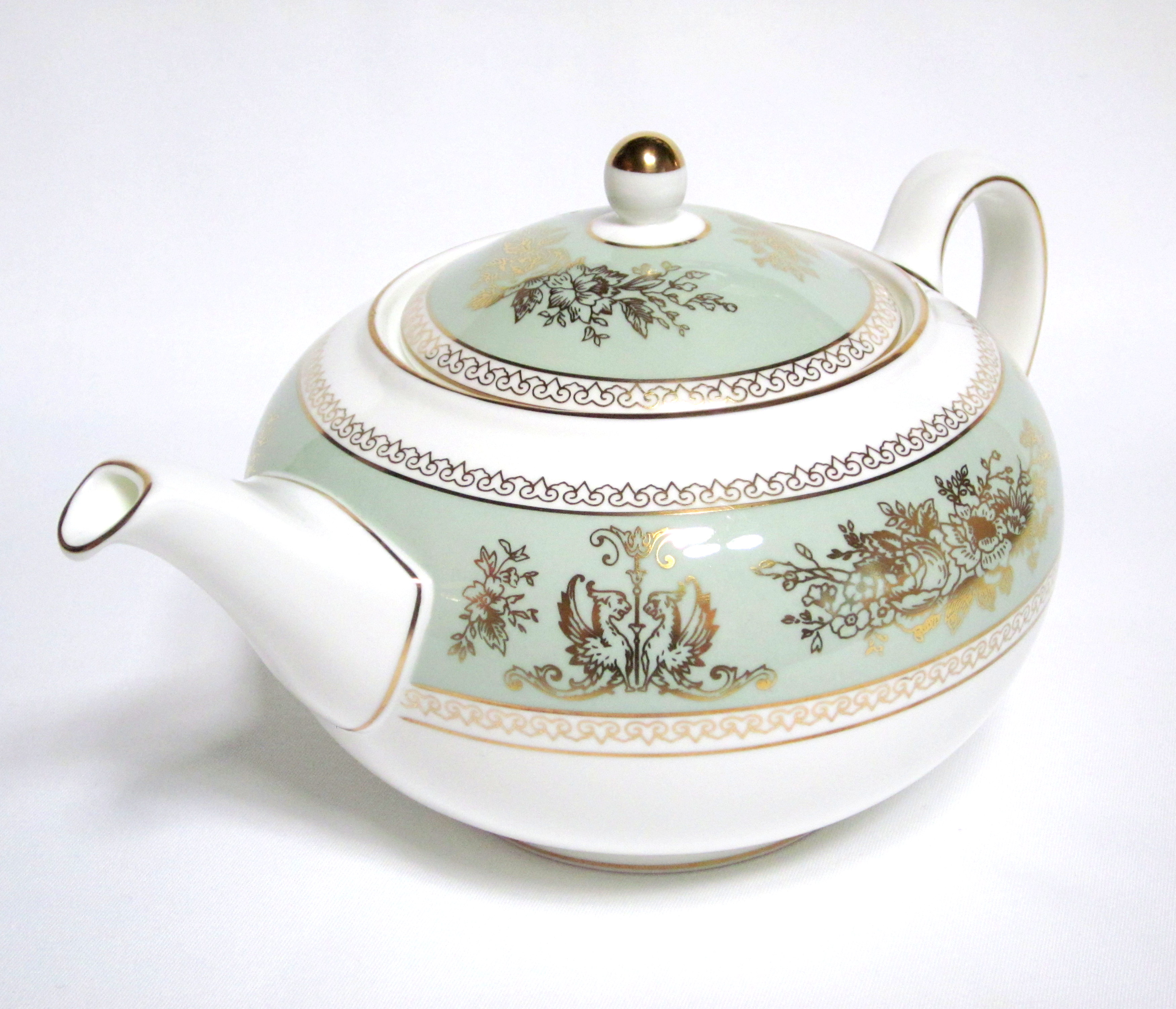 ウェッジウッド（Wedgwood）コロンビア セージグリーン ティーポット