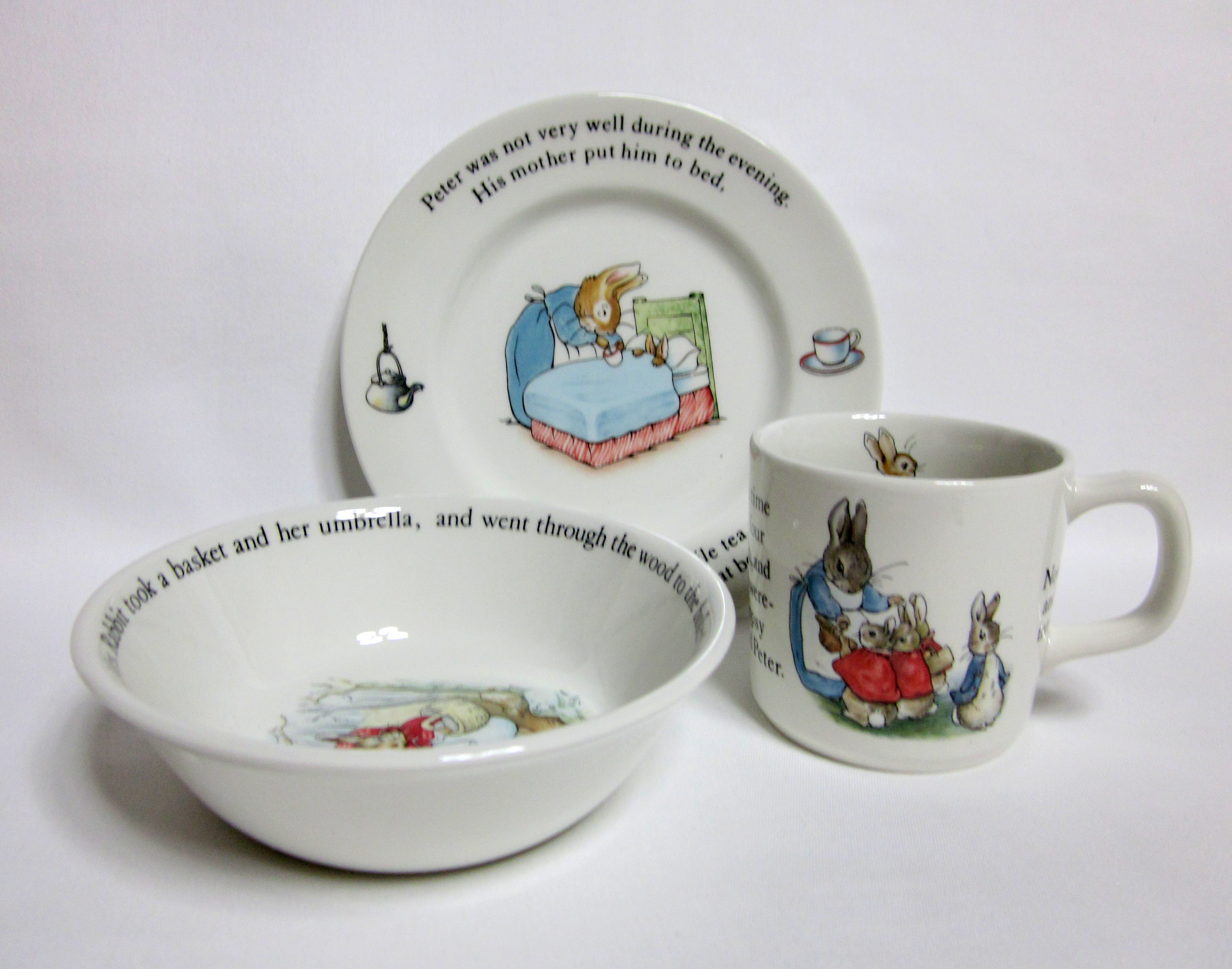 ウェッジウッド（Wedgwood）ピーターラビット 3点セット【西洋