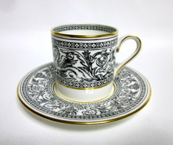 ウェッジウッド（Wedgwood）フロレンティーン ブラック デミタスカップ