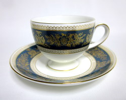 ウェッジウッド（Wedgwood）コロンビアブルー＆ゴールド コーヒー