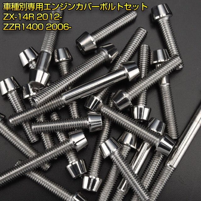 エンジンカバー ボルトセット ニンジャ ZX-14R ZZR1400 29本セット