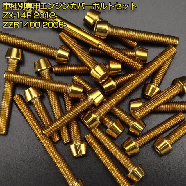 エンジンカバー ボルトセット ニンジャ ZX-14R ZZR1400 29本セット