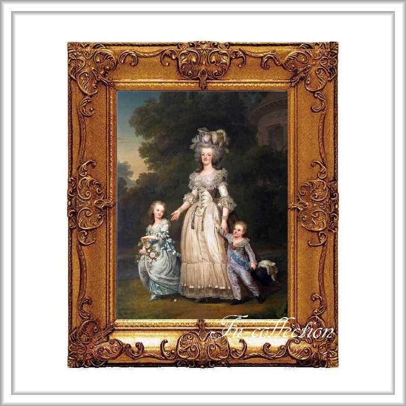 fu-collection】 ヨーロッパ名画 ロココ調 ゴールドダブルフレーム